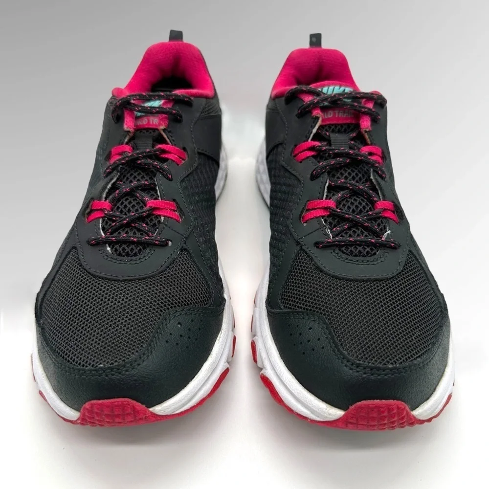 Nike Wild Trail  Womens Trail Running Shoes Black Pink 643074-001 Size 10